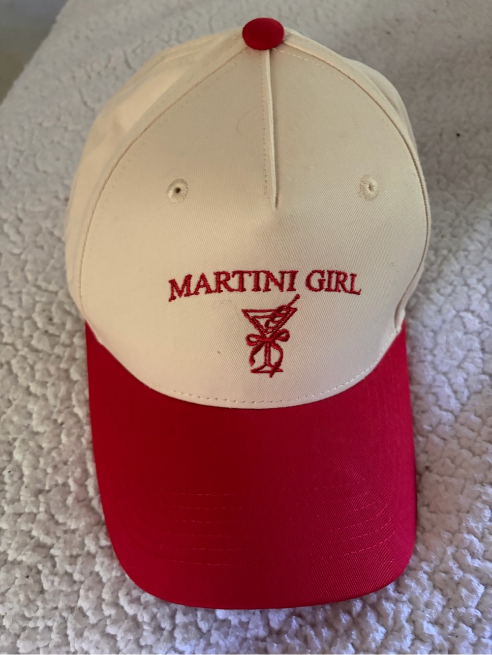 Martini Girl Two-Tone Baseball Cap